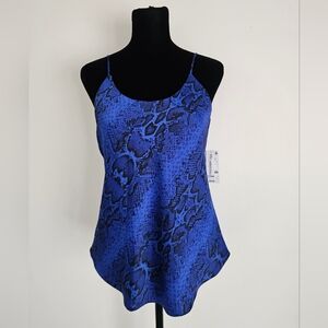 Bar III Blue Patterned Camisole